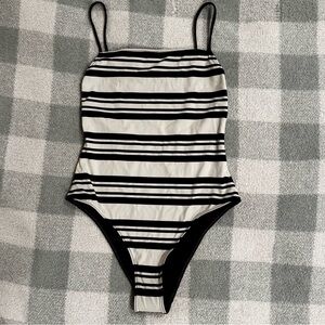 Solid & Stripped Swimsuit
